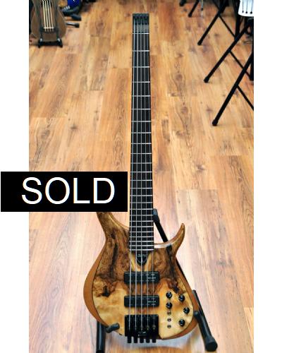 Meridian Aural II 5 Headless Spalted Maple Top